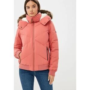 Roxy Hanna Hooded Bomber Snowboarding Winter Jacket